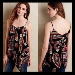 Anthropologie Asymmetrical 100% Silk Blouse
